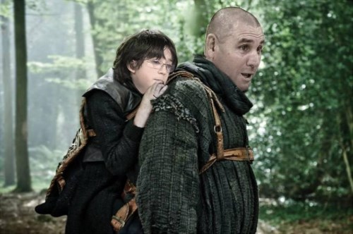 Bran Stark y Hodor - Rodrigo Noya y La Mole Moli 