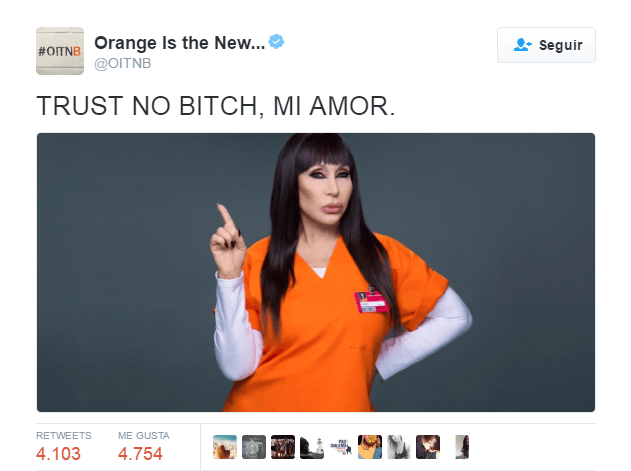 Moria Casán en orange is the new black