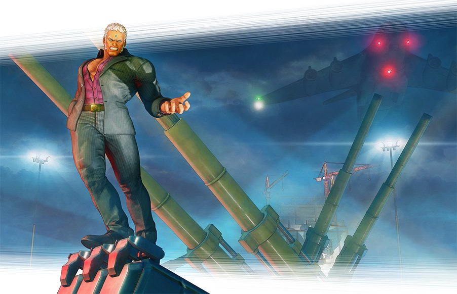 Urien a Street Fighter V pose out