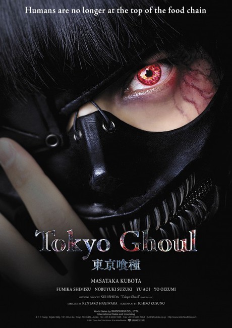 poster y anuncio del Live-Action de Tokyo Ghoul 