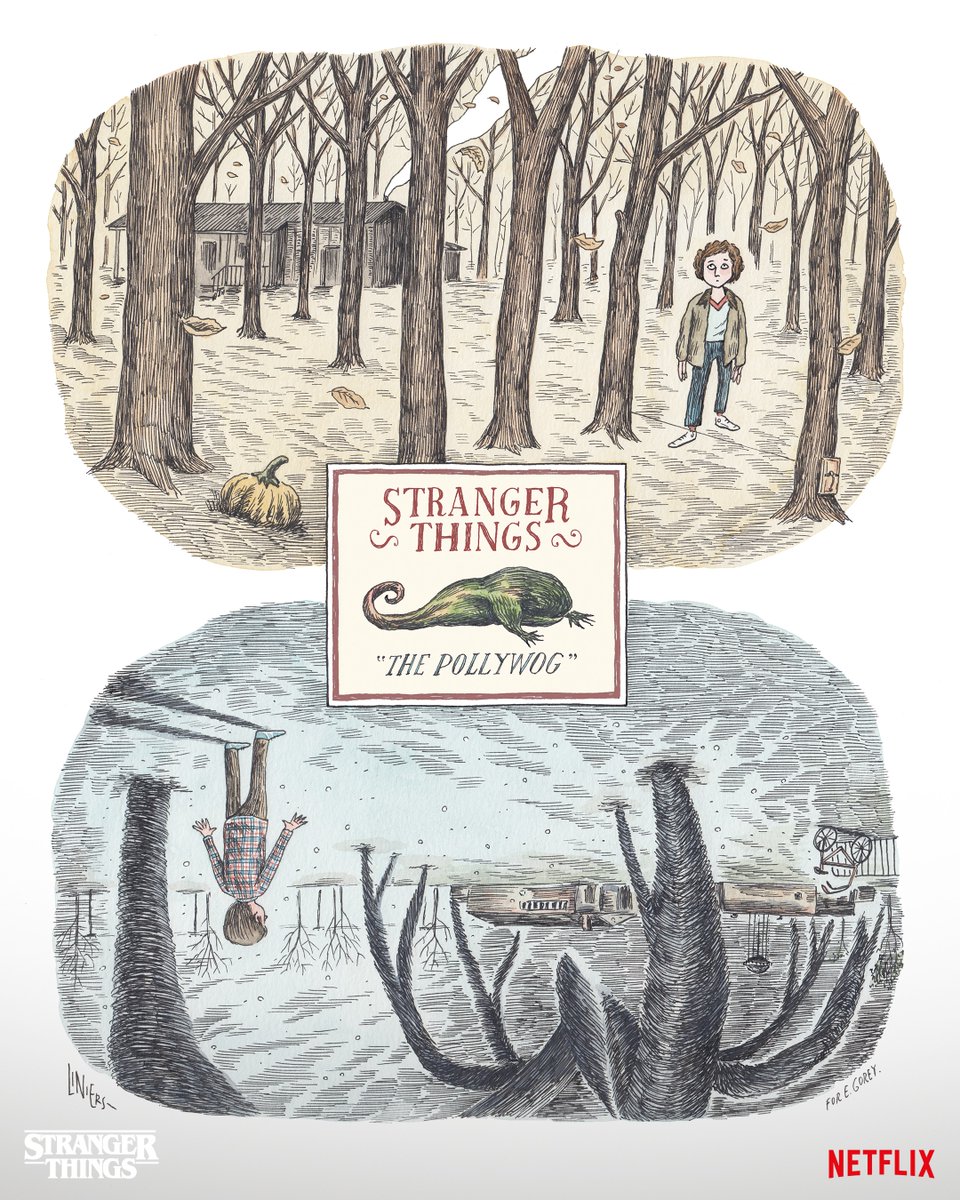 stranger things poster liniers