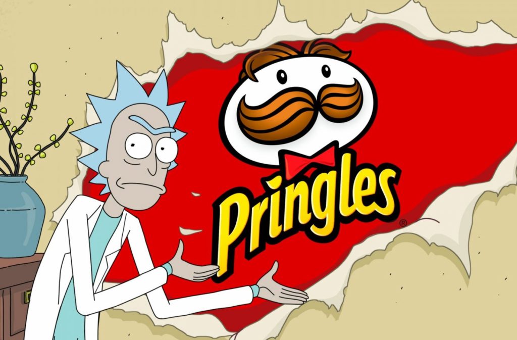 Rick and Morty publicidad Pringles
