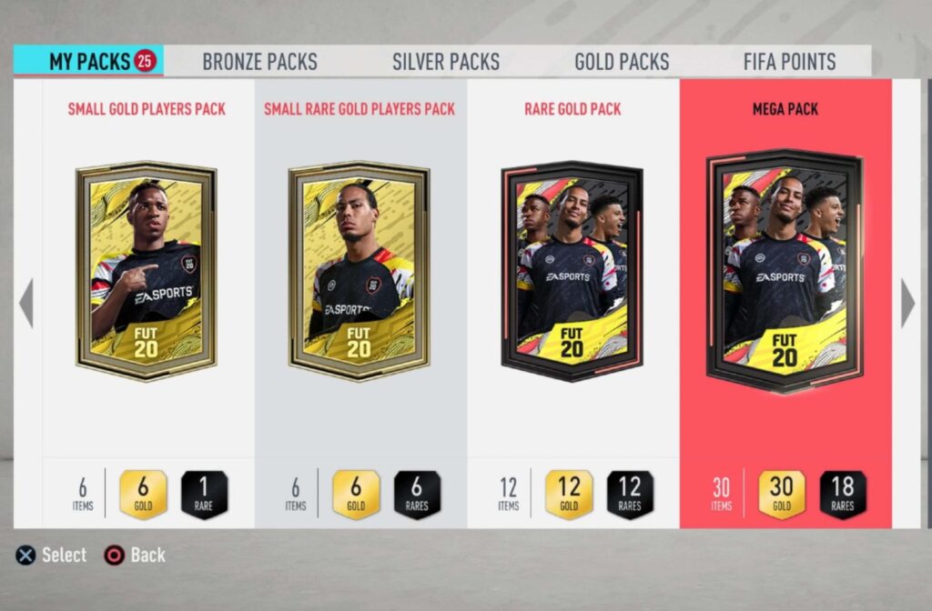 FUT FIFA PACKS
