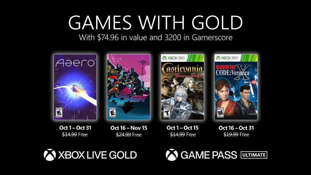 games with gold octubre 2021